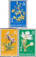 Hongkong 341-343 (kompl.Ausg.) Postfrisch 1977 Orchideen - Ungebraucht