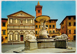 EMPOLI  (FI)    PIAZZA  FARINATA  DEGLI  UBERTI  E FONTANA  DEL  PAMPALONI 2  SCAN   (SCRITTA) - Empoli