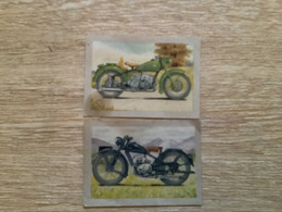 Lot 2 Chromos Chocolat Jacques Moto Francis Barrette Merlin 1951.zundapp 1951 - Jacques