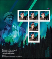 2022 Canada Military History Aboriginal Sergeant Tommy Prince Sheet Of 5 MNH - Ungebraucht