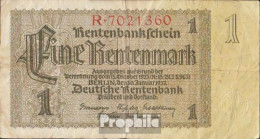 Deutsches Reich Rosenbg: 166a Reichsdruck, KN 7stellig Rot Gebraucht (III) 1937 1 Rentenmark - 1 Rentenmark