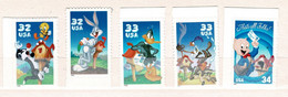 Etats-Unis - 5 Timbres - Walt Disney - - Tiras Cómicas & Múltiples