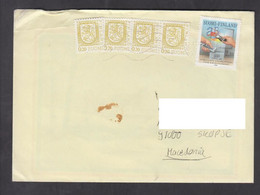 FINLAND, COVER, Republic Of Macedoia, Telecom, Heraldry + - Lettres & Documents