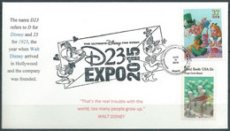 VERINIGTE STAATEN ETATS UNIS USA 2015 THE ULTIMATE DISNEY FAN EVENT FDC - 2011-...