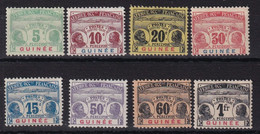 Guinée Taxe N°8/15 - Neuf * Avec Charnière -  N°10 Déchirure - B/TB - Unused Stamps