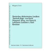 Deutsches Abiturienten-Lexikon  Deutsch - Livres Scolaires
