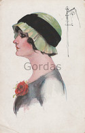 Illustrateur Barber Court - Woman With Hat - Barber, Court