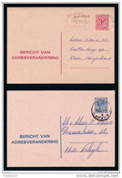 BERICHT VAN ADRESVERANDERING 3F & 4.50F - 1970 O - Avis Changement Adresse