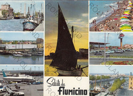 CARTOLINA  FIUMICINO,LAZIO,SALUTI,STORIA,MEMORIA,CULTURA,RELIGIONE,IMPERO ROMANO,BELLA ITALIA,VIAGGIATA 1967 - Fiumicino