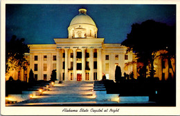 Alabama Montgomery State Capitol Building At Night - Montgomery