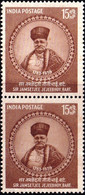 INDIA-1958SIR JAMSETJEE JEJEEBHOY BART- PAIR- MNH- SCARCE-B9-2030 - Unused Stamps