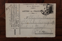 1915 Lettre En Franchise SP 97 70e BCA Bataillon De Chasseurs Alpins Cover WW1 WK1 FM Pour 96e Territorial - Guerre De 1914-18