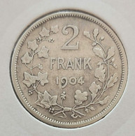 Belgium 1904 - 2 Frank VL Zilver/Brede Baard - Leopold II - Morin 195 - Pr - 2 Frank