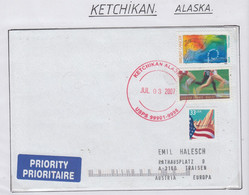 Alaska Cover Ketchikan Ca  Ketchikan JUL 03 2007 (SK194) - Lettres & Documents