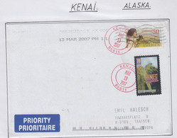 Alaska Cover Kenai Ca  Kenai MAR 13 2007 (SK195) - Cartas & Documentos