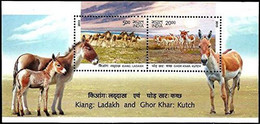 India 2013 Blech-Kiang: Ladakh And GHOR Khar: Kutch Se-tenant 2v Set Total Rs.25.00 Stamps Miniature Sheet MS MNH - Other & Unclassified