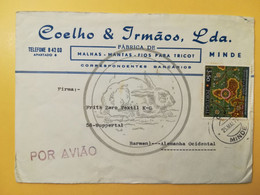 1970 BUSTA INTESTATA COVER PORTOGALLO PORTUGAL BOLLO VASCO DE GAMA OBLITERE' MINDE FOR ALEMANHA - Lettres & Documents