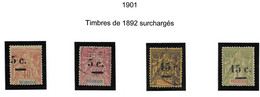 REUNION 1901 N° 52 à 55 Type Groupe - Sonstige & Ohne Zuordnung