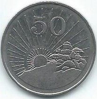 M795 - ZIMBABWE - 50 CENT 1989 - Simbabwe