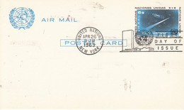 CP Affr.  NATIONS UNIES 8 .4. 1963  FIRST DAY OF ISSUE - Souvenirkaarten