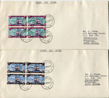 RSA - Republik Südafrika - FDC Addressed Or Special Cover Or Card - Mi# 311-2 - Ship, British Settlers Anniversary - Lettres & Documents