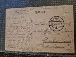 Carte FELDPOST K.D. 1917 Pour NIEDER JEUTZ DIEDENHOFFEN  Burgermeisteramt HAHMANN - Sonstige & Ohne Zuordnung