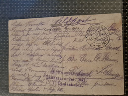 Carte FELDPOST 1915 DIEDENHOFFEN THIONVILLE Pour FORBACH LANDSTURM INF.BAI. CARTE JUDAICA  RABBIN ? - Otros & Sin Clasificación