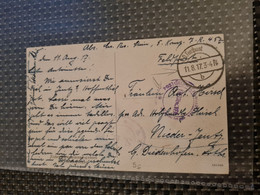 Carte FELDPOST 1917 Pour NIDER YUTZ Diedenhoffen  5 Komp. 7 R. 457 - Otros & Sin Clasificación