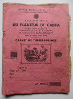 CARNET DE TIMBRES - PRIMES GRANDE SPECIALITE DE CAFES AU PLANTEUR DE CAÏFFA PARIS - Blocks & Sheetlets & Booklets