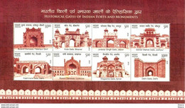 India 2019 HISTORICAL GATES Of INDIAN FORTS & MONUMENTS Miniature Sheet MS MNH - Andere & Zonder Classificatie