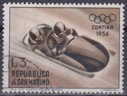 Saint-Marin YT 404 Mi 537 Année 1955 (Used °) Sport - Bobsleigh - Jeux Olympiques - Gebraucht