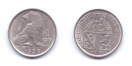Belgium1 Franc 1939 (BELGIQUE-BELGIE) - 1 Frank