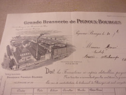 ♥️ ♥️  BOURGES GRANDE  BRASSERIE DE PIGNOUX CHER BRASSERIE 1928  // BIERE ALCOOL - 1900 – 1949