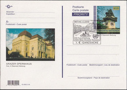 UNO WIEN 2002 Mi-Nr. P 14 Postkarte / Ganzsache O EST Used - Lettres & Documents