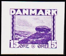 1930. DANMARK. Essay. Gravhøj - Stendysse. 15 øre. - JF525180 - Proofs & Reprints