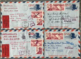 Etats-Unis, Lot De 10 Entiers AEROGRAMMES Divers Dont Par Express - 3 Photos - (W1305) - Other & Unclassified