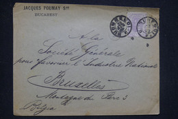ROUMANIE - Enveloppe Avec Entête Commerciale De Bucarest Pour Bruxelles En 1898 - L 133114 - Briefe U. Dokumente