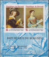 Série Neuve** Burundi 1968,  BFn°25  YT, Semaine De La Lettre écrite, Non Dentelé - Blocks & Sheetlets