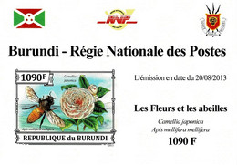 BURUNDI 2013 Mi 3288B EUROPEAN DARK BEE MINT IMPERFORATED MINIATURE SHEET ** - Blocs-feuillets