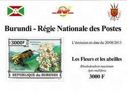 BURUNDI 2013 Mi 3290A WESTERN HONEY BEE MINT MINIATURE SHEET ** - Blocs-feuillets