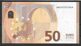 FRANCE - 50 € - UB - U012 F2 - UNC - Draghi - 50 Euro