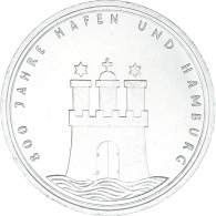 Monnaie, République Fédérale Allemande, 10 Mark, 1989, Hamburg, Germany - Gedenkmünzen
