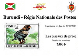 BURUNDI 2013 Mi 3247A BIRDS OF PREY BATELEUR MINT MINIATURE SHEET ** - Blocs-feuillets