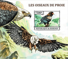 BURUNDI 2013 Mi BL 373B BIRDS OF PREY MINT IMPERFORATED MINIATURE SHEET ** - Blokken & Velletjes