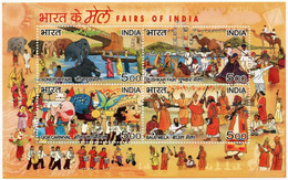 India 2007 FAIRS OF INDIA MINIATURE SHEET MS MNH As Per Scan - Autres & Non Classés