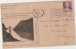 5721 Lettre Cover 1934 CANAL ZONE Gold Hill Gaillard Cut 1934 Balboa Panama New Jersey Hillside Rathgeber - Canal Zone