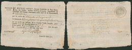 Impôt - Grande Taille Royale De L'année 1708 Perçue à Courtrai (Kortrijk)... Fait à Vienne. - 1621-1713 (Pays-Bas Espagnols)