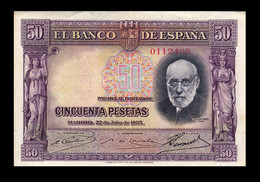 # # # Seltene Banknote Spanien (Spain) 50 Pesetas 1935 # # # - 25 Pesetas