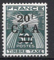 REUNION Timbre Taxe N°43* Neuf Charnière TB Cote 7.75€ - Postage Due