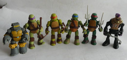 FIGURINE TORTUES NINJA - TEENAGE NINJA TURTLES MUTANT -  LOT 6 FIGURINES VIACOM DONT BEBOP & METALHEAD - Teenage Mutant Ninja Turtles